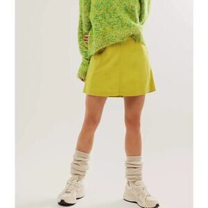 Free People‎ Can't Blame Me Linen Skirt Size 2 NWOT